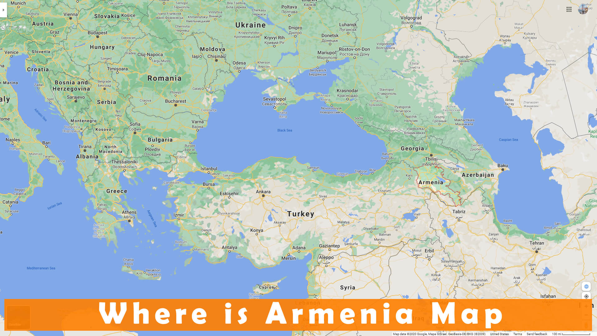 Where is Armenia Map